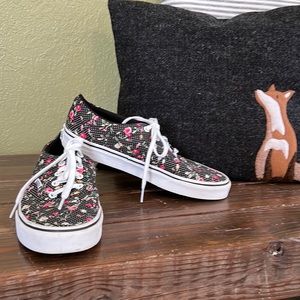 Vans floral shoes
